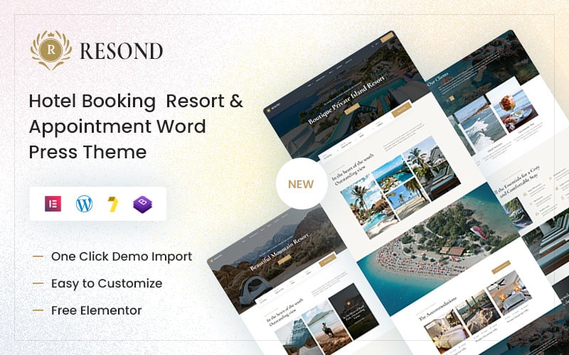 Resond - Hotel Booking  Resort & Appointment WordPress Theme