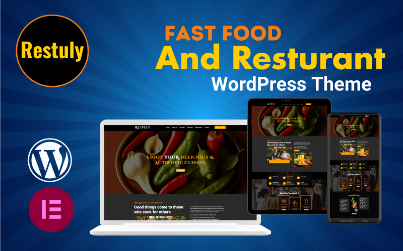 Restuly Fast Food And Resturant Full Responsive Wordpress Theme