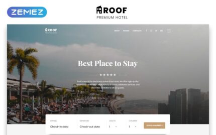 Roof - Hotel Multipage Clean Bootstrap HTML5 Website Template