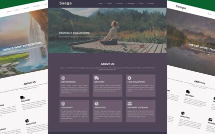 Saaga | Bootstrap 5 Mobile Responsive HTML5 Template