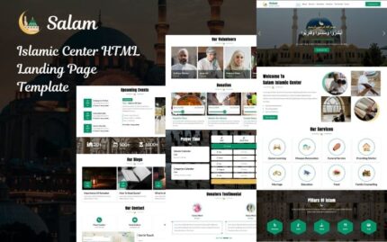 Salam - Islamic Center HTML5 Landing Page Template