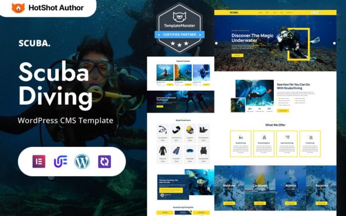 Scubajoy - Scuba Diving And Equipment WordPress Elementor Theme