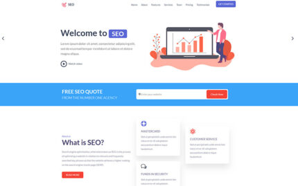 SEO -  Agency HTML Landing Page Template