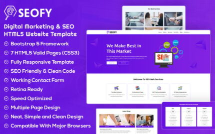 SEOFY - Digital Marketing & SEO HTML5 Website Template