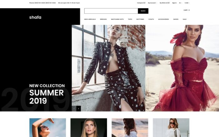 Shafa - Fashion Store Multipage Modern OpenCart Template