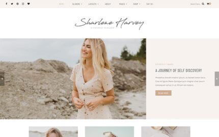 Sharlene - A Personal Travel Blog Theme