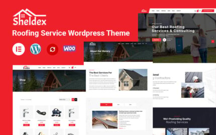 Sheldex - Roofing Company Elementor Wordpress Theme