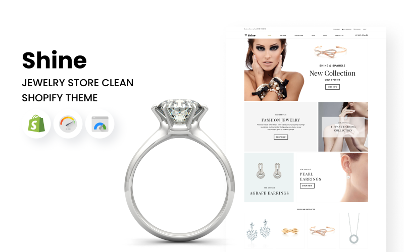 Shine & Sparkle - Jewelry Store Clean Shopify Theme