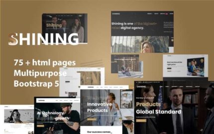 Shining - Design Website Mulitpurpose Art HTML5 Template