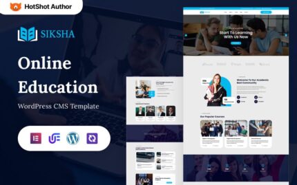 Siksha - Online Education & Courses WordPress Elementor Theme