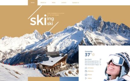 Skiing Website Template