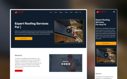 SkyRoof - Elevate Your Roofing Business with this HTML Template