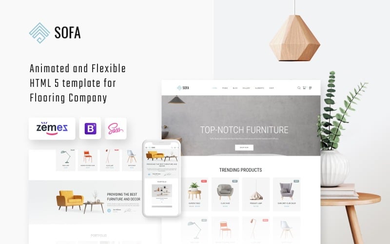 Sofa - Interior Design Agency Multipage HTML Website Template