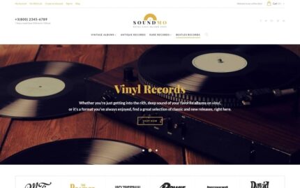 SoundMo - Vinyl & Audio Products Magento Theme