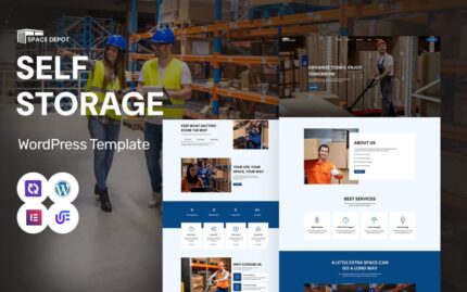 Space Depot - Self-Storage And Moving Services WordPress Elementor Theme