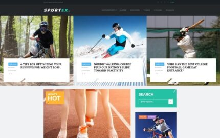 Sportex - Sports News Responsive WordPress theme