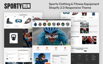 Sportyrun - Sports Clothing & Fitness Equipment Multipurpose Shopify 2.0 Responsive Theme