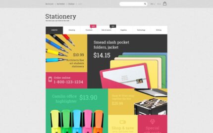 Stationery Store Magento Theme