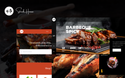 Steakhouse Restaurant  Bakery Hotel Booking and Woocommerce Theme