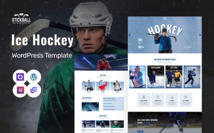 Stickball - Ice Hockey Clubs Multipurpose WordPress Elementor Theme