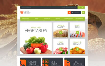 Supermarket Template Magento Theme