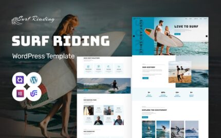 Surf Riading - Surfing Club and Surf Board WordPress Elementor Theme