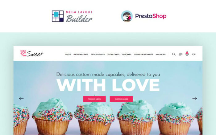 Sweet Dreams - Cake Shop PrestaShop Template