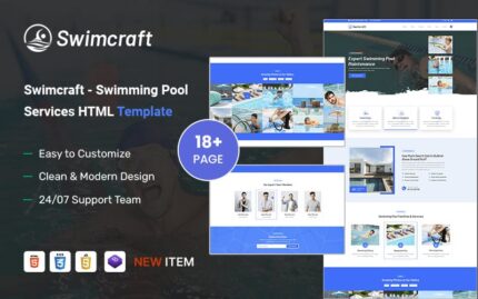 Swimcraft - Swimming Shop School & Pool HTML5 Template