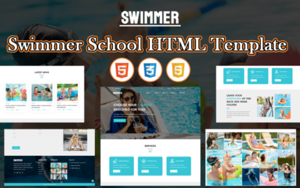 Swimmer – Swimmer School HTML Template