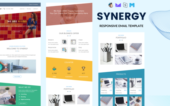 SYNERGY - Responsive Email Newsletter Template