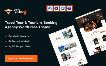 Takeoff – Travel Tour & Tourism  Booking Agency WordPress Theme