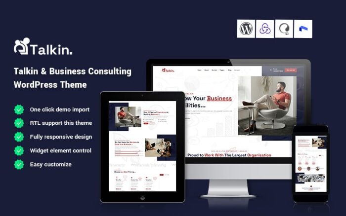 Talkin - Business Consulting WordPress Theme