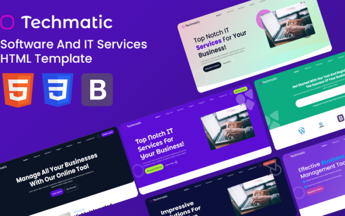 Techmatic - Software And IT Solutions HTML Template