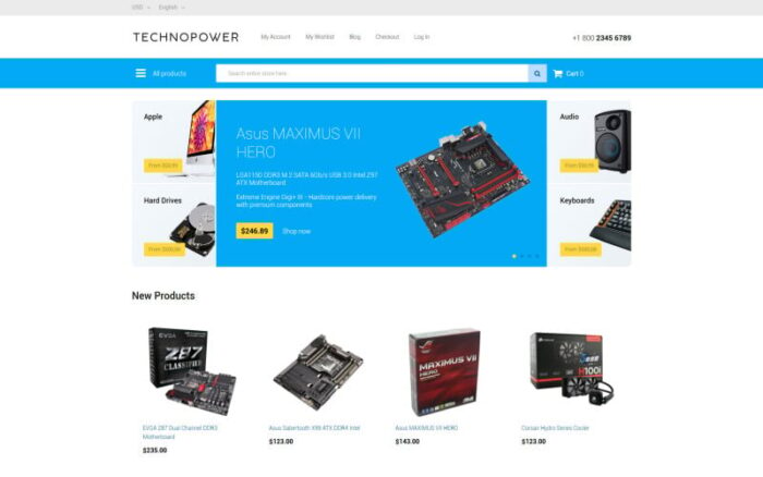 Techno Power Magento Theme