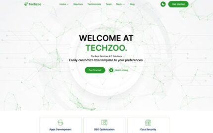 Techzoo -  IT Solutions & Business Services Responsive Landing Page Template