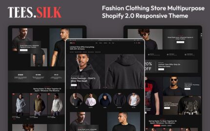 TeesSilk - T-Shirt Printing Fashion Store Multipurpose Shopify 2.0 Responsive Theme