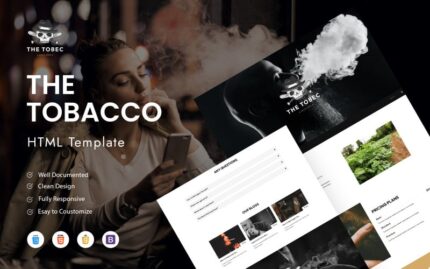 The Tobec - Cigars And Tobacco HTML Template