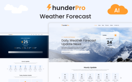 Thunder Pro: Your Ultimate Weather Forecast HTML Template