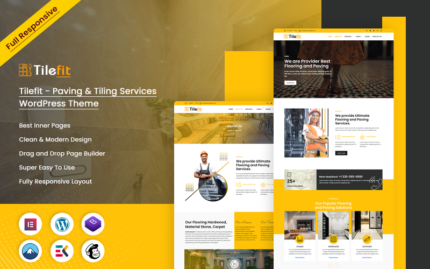 Tilefit - Paving & Tiling Services WordPress Theme