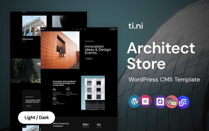 Tini - Architecture And Civil Multipurpose WordPress Elementor Theme