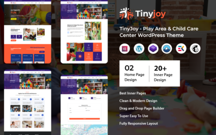 TinyJoy - Play Area & Child Care Center WordPress Theme