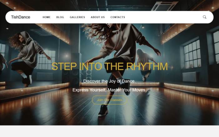 TishDance - Dance Studio WordPress Theme