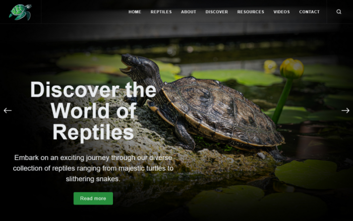 TishReptileHTML - Reptile HTML Template