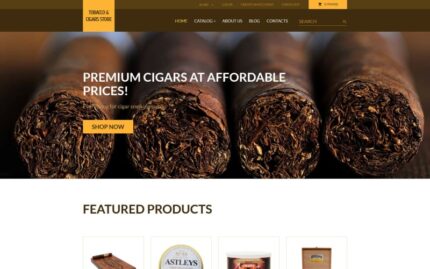 Tobacco VirtueMart Template