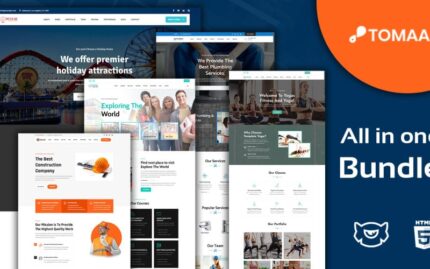 Toomar Business Multipurpose Landing Page Bundle Template