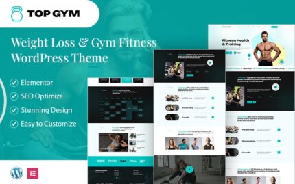 Topgym – Weight Loss & Gym Fitness WordPress Theme