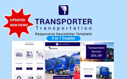 Transporter - Transportation Responsive Newsletter Template