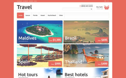 Travel Agency Responsive Magento Theme