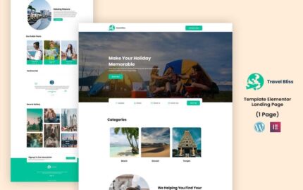 Travel Bliss - Tour and Travels Elementor Landing page