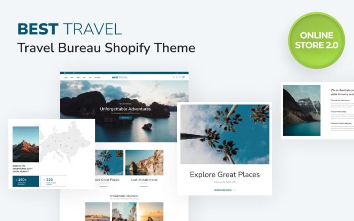 Travel Bureau eCommerce Shopify Online Store 2.0 Theme